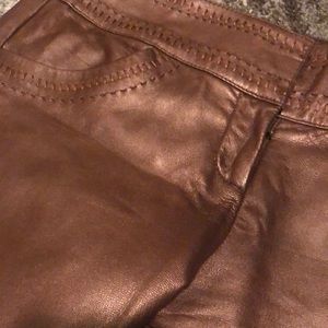 Cache 100% lamb leather pants